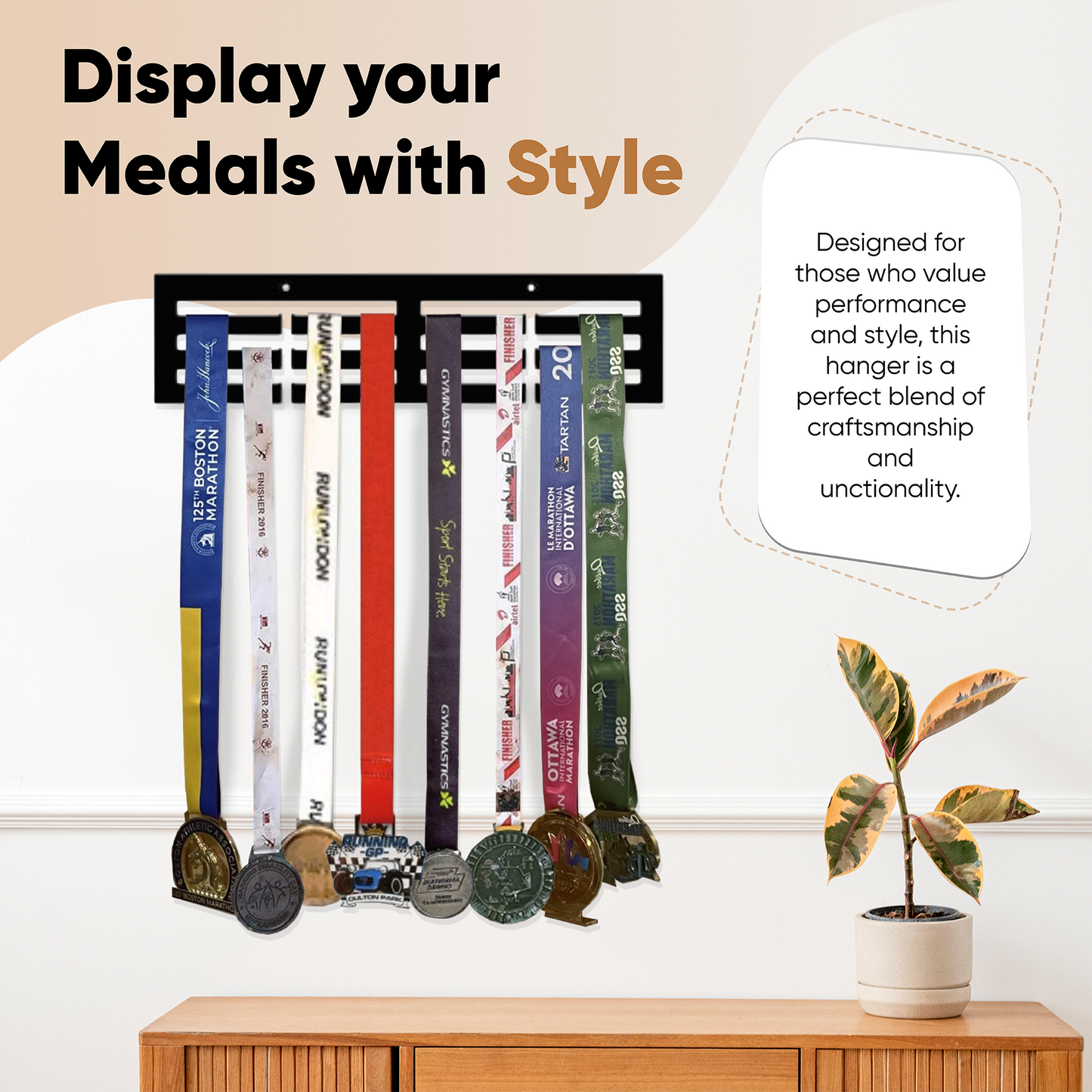 MY VICTORIES Medals Hanger 14"