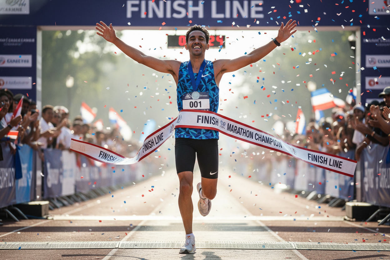 marathon race winner